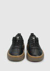 Siyah Deri Kadın Sneaker