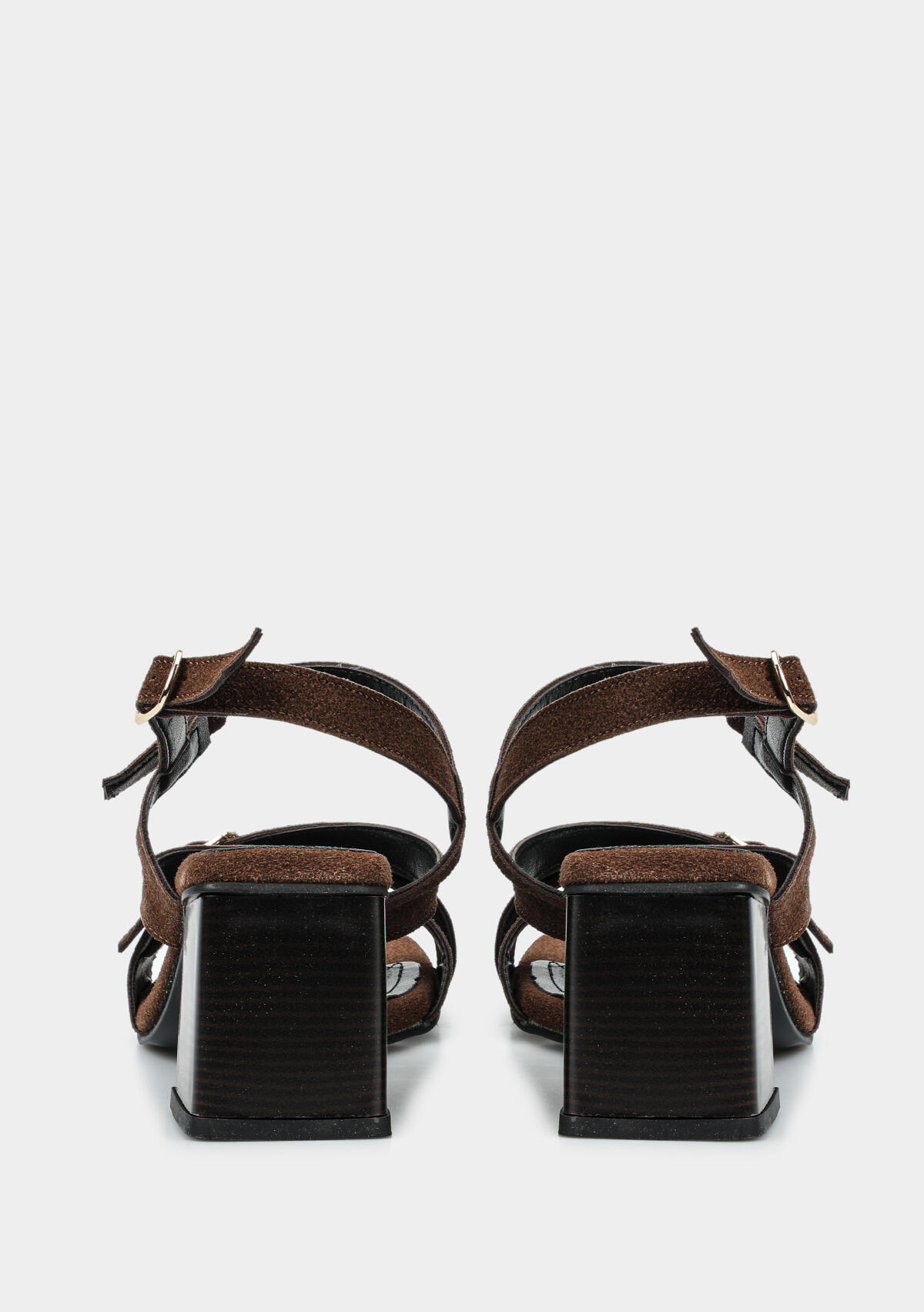 Kahve Kadın Topuklu Sandalet