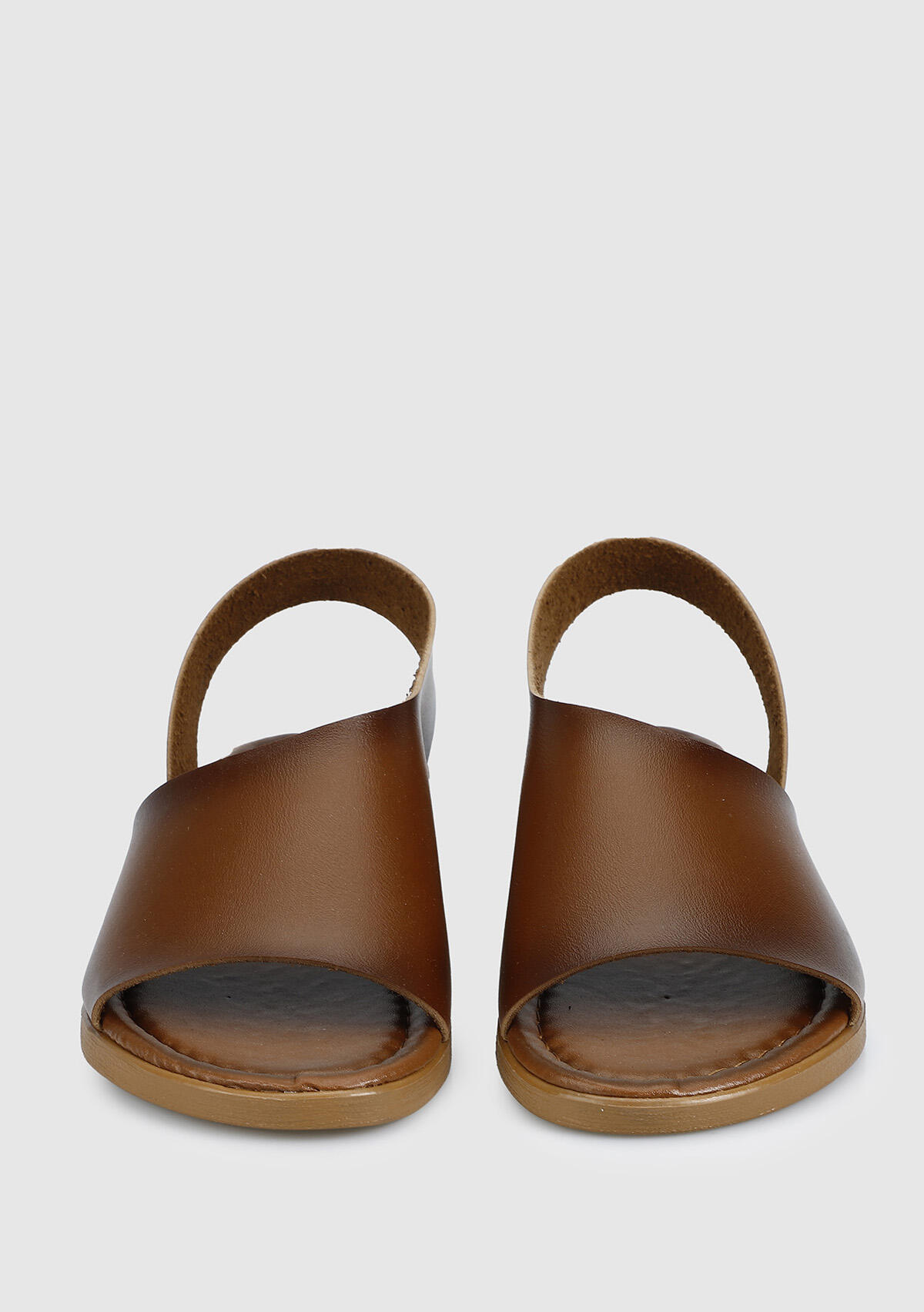 Kahve Kadın Düz Sandalet