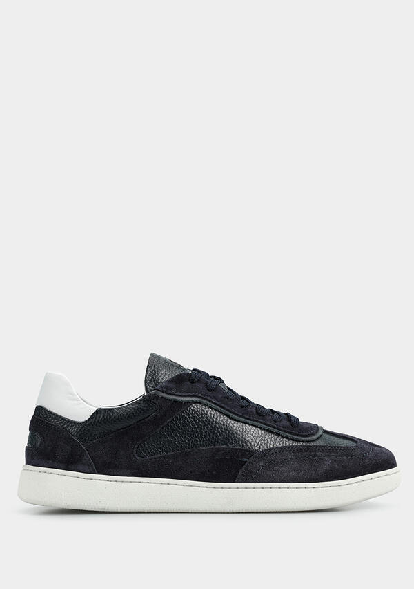 Lacivert Deri Erkek Sneaker