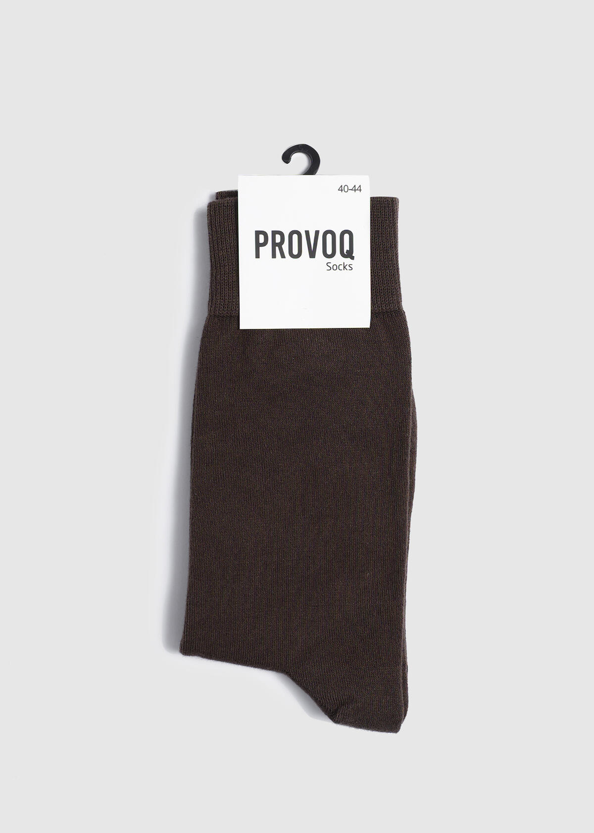 Kahve  Provoq 6752 Tekli Uzun Kahve Erkek Çorap