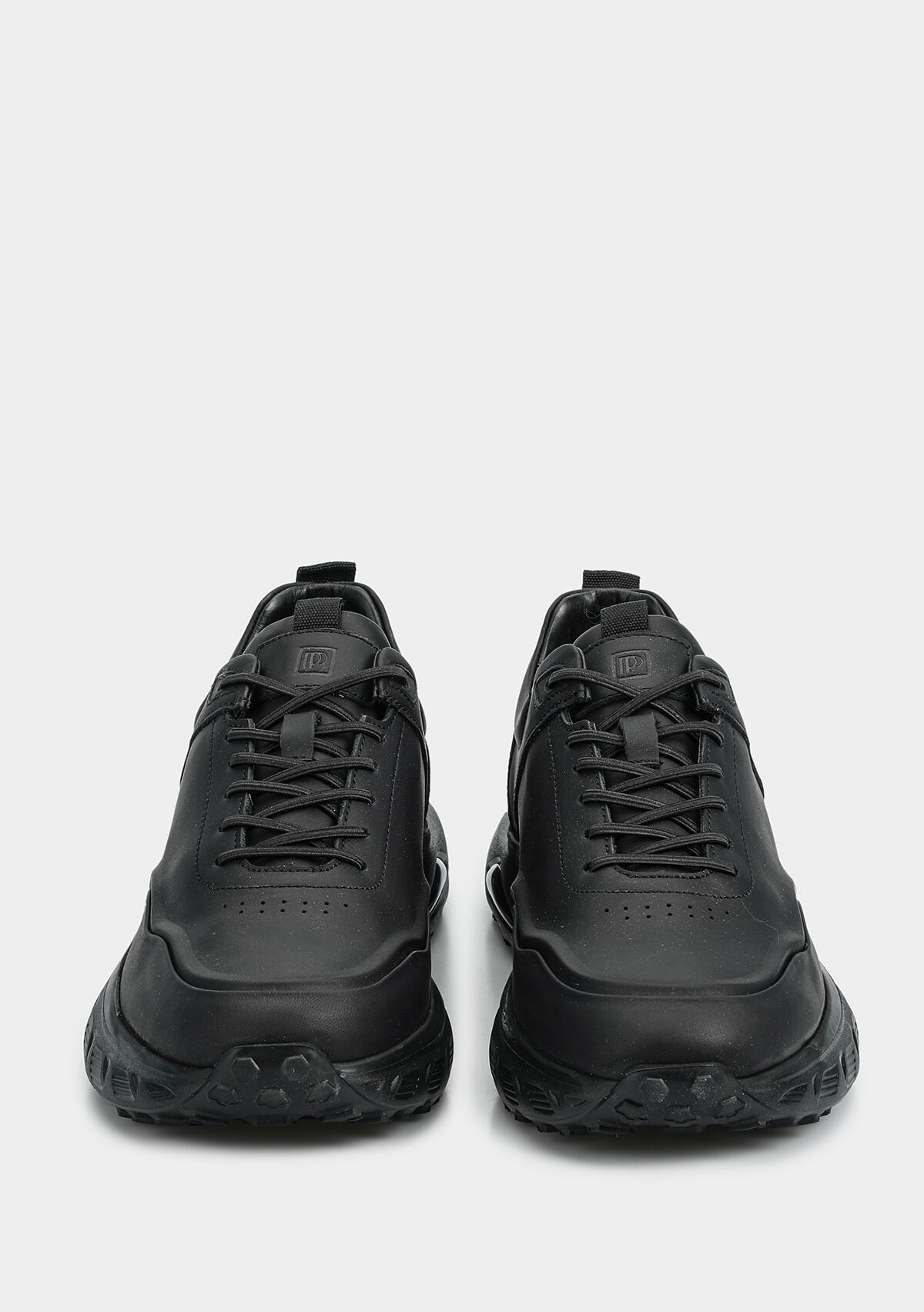 Siyah Deri Erkek Sneaker