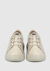 Bej Deri Kadın Sneaker