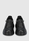 Siyah Deri Kadın Sneaker
