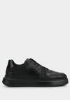 Siyah Deri Erkek Sneaker