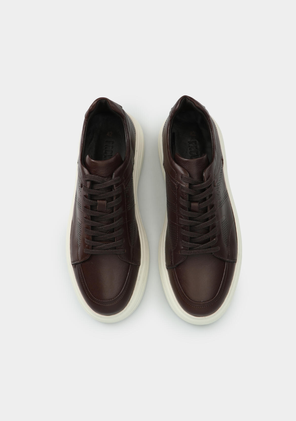 Kahve Deri Erkek Sneaker