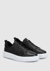 Siyah Deri Erkek Sneaker