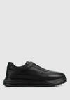 Siyah Deri Erkek Sneaker