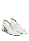 Beyaz Kadın Topuklu Sandalet