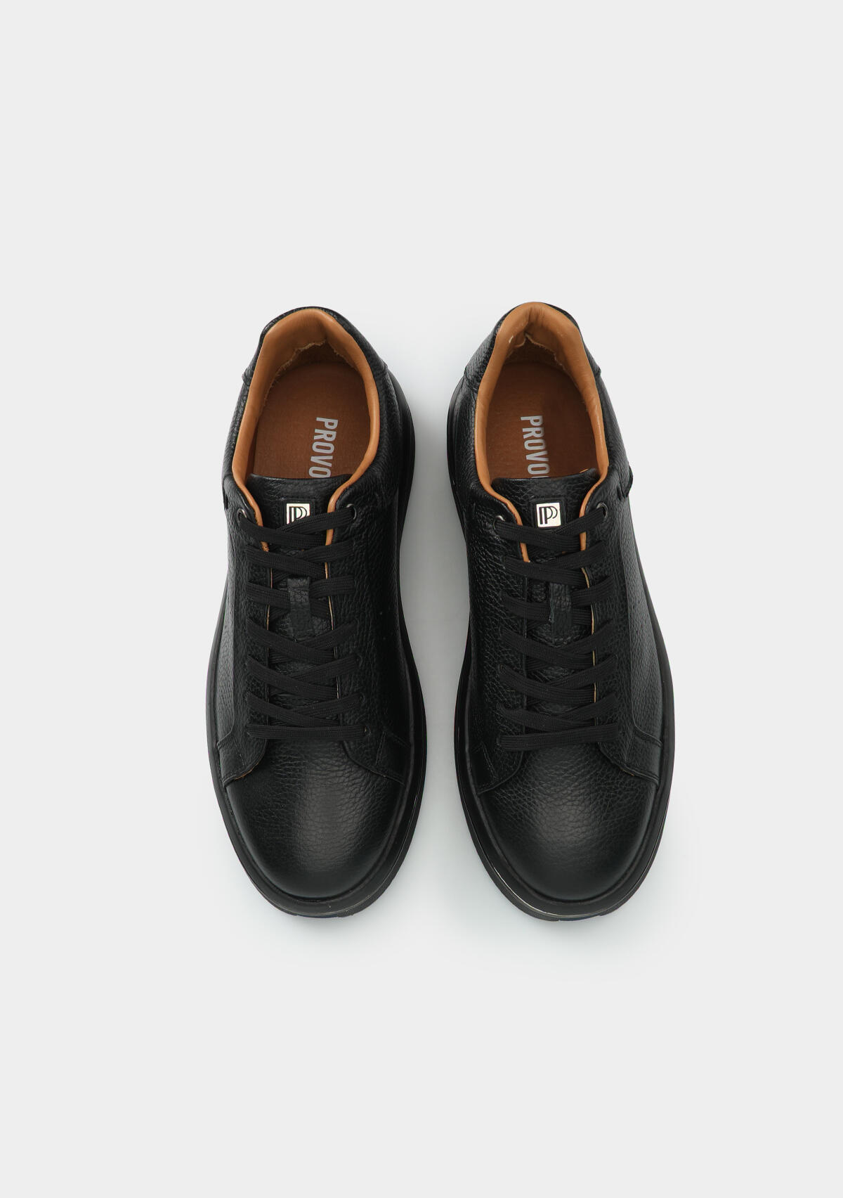 Siyah Deri Erkek Sneaker