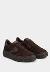 Kahve Deri Kadın Sneaker