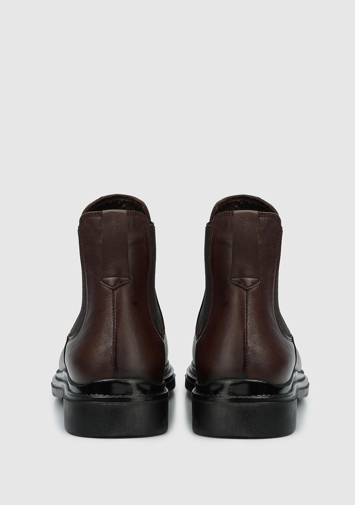 Kahve Deri Erkek Bot