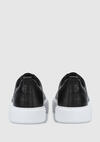 Siyah Deri Erkek Sneaker