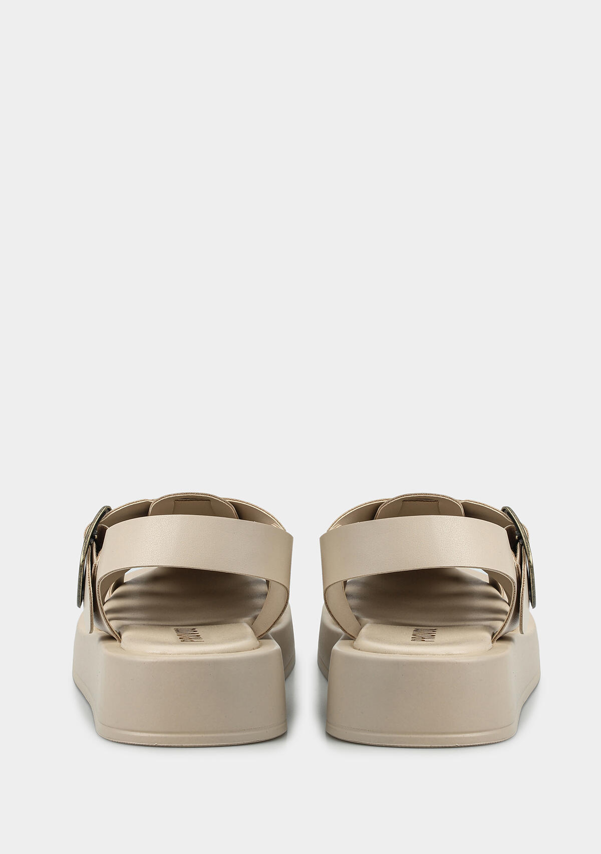 Bej Kadın Düz Sandalet