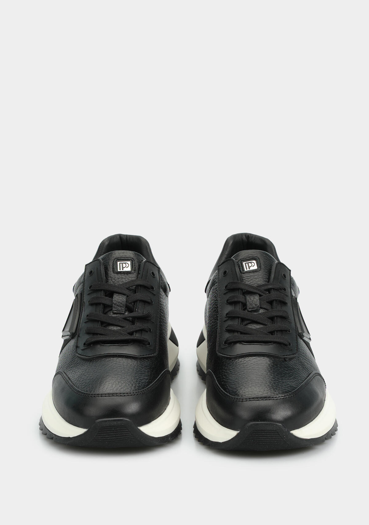 Siyah Deri Erkek Sneaker