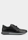 Siyah Deri Erkek Sneaker