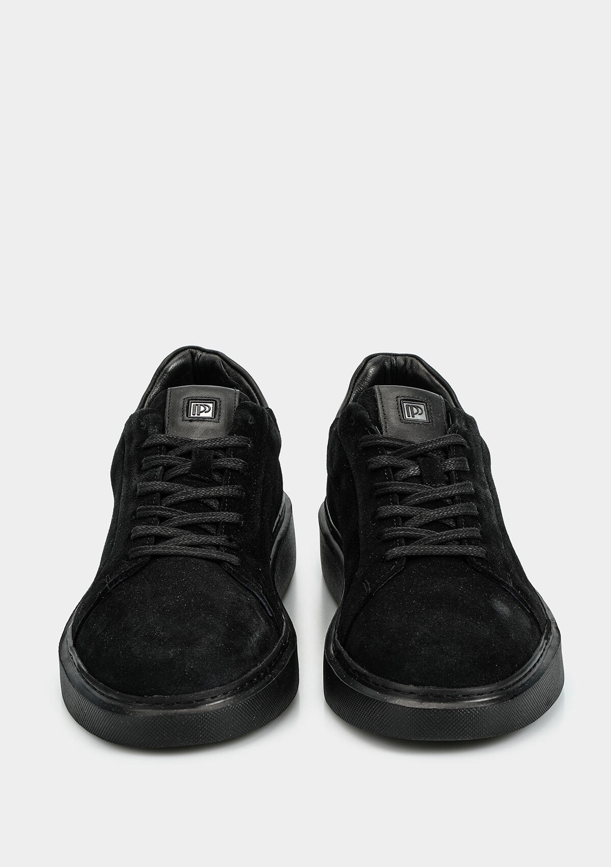 Siyah Deri Erkek Sneaker