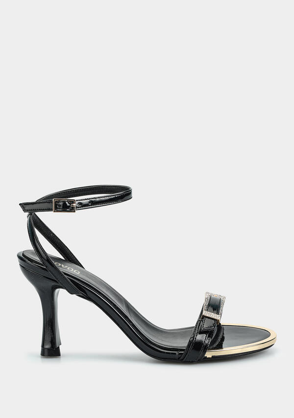 Siyah Kadın Topuklu Sandalet