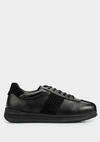 Siyah Deri Kadın Sneaker