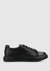 Siyah Deri Erkek Sneaker