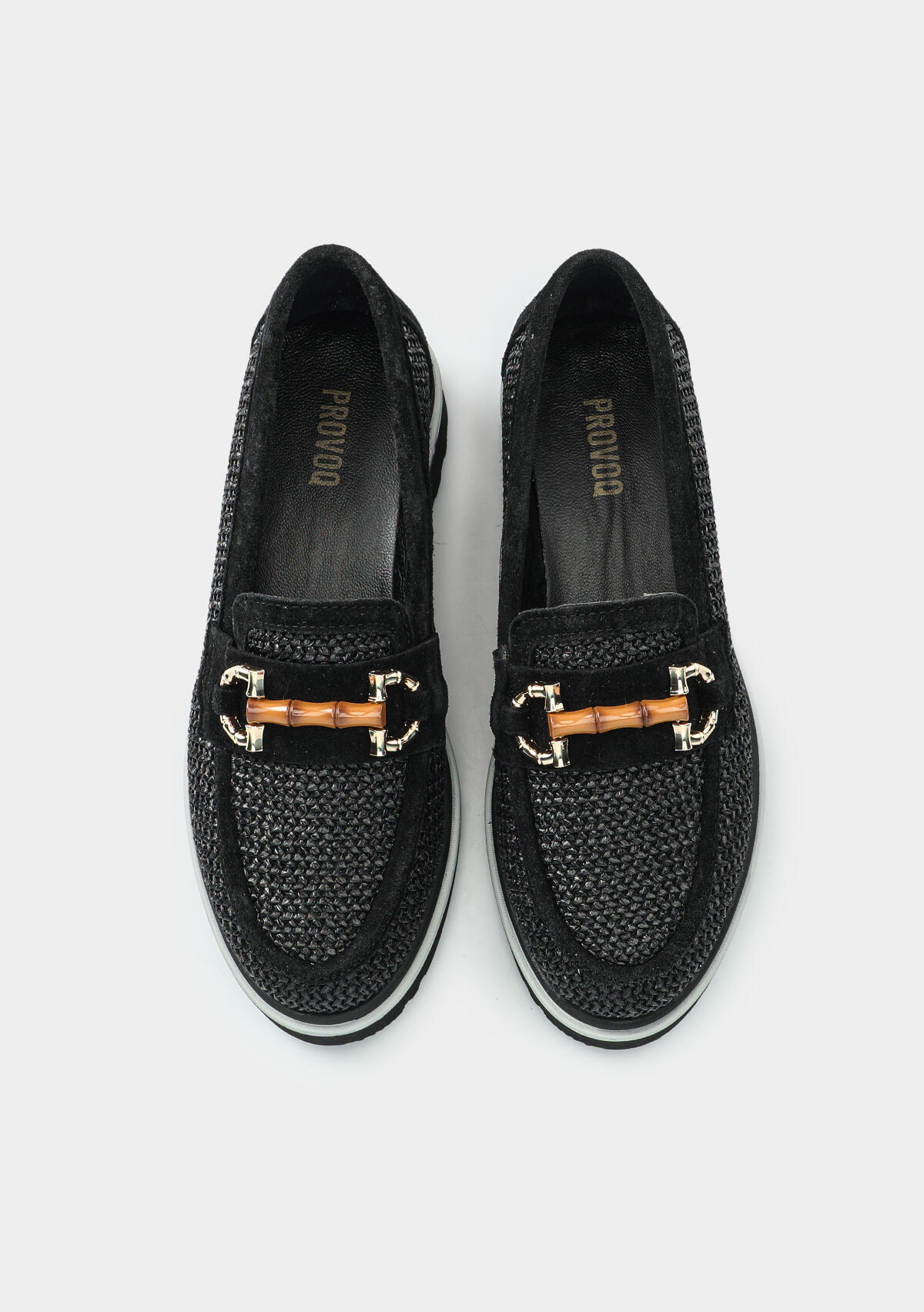 Siyah Deri Kadın Ayakkabı