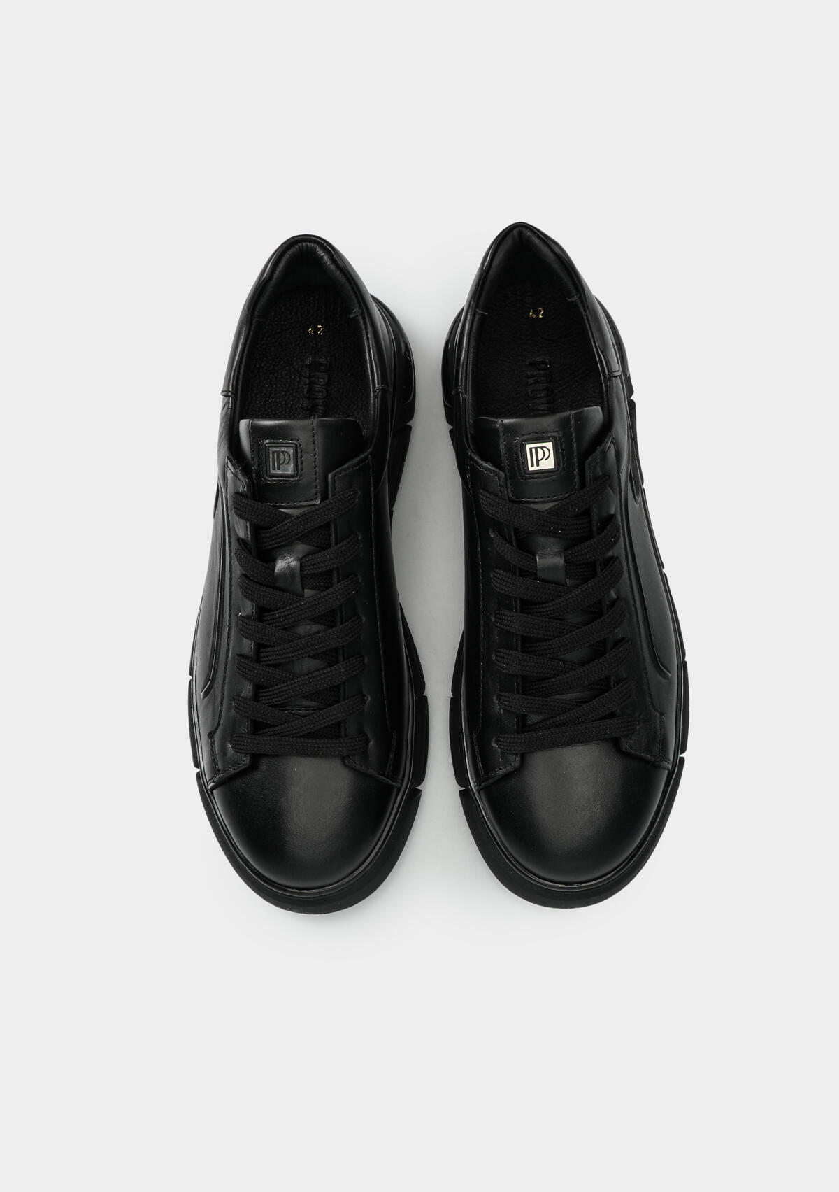 Siyah Deri Erkek Sneaker