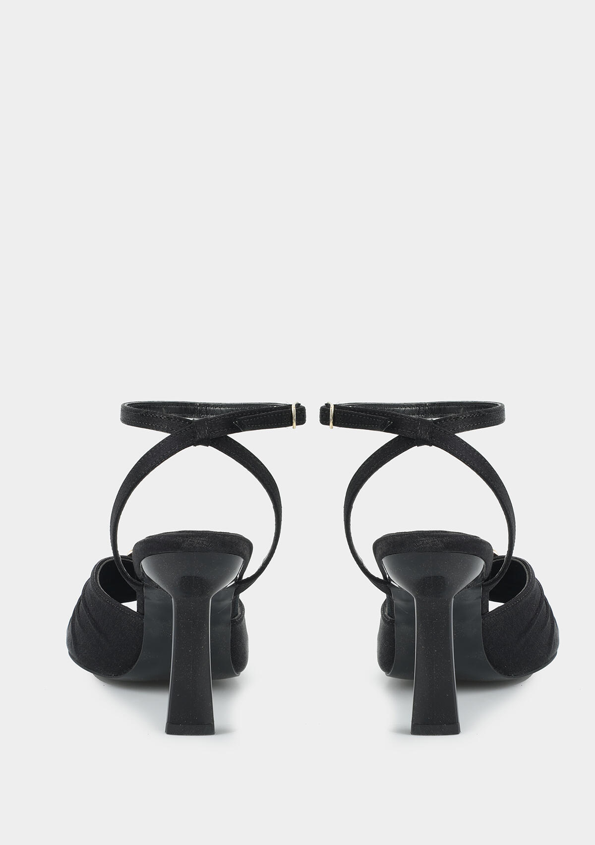 Siyah Kadın Topuklu Sandalet