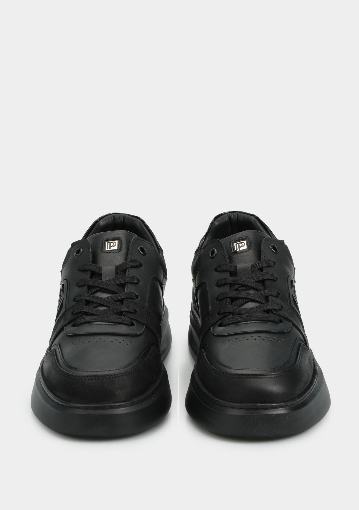 Siyah Deri Erkek Sneaker