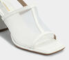 Beyaz Kadın Topuklu Sandalet