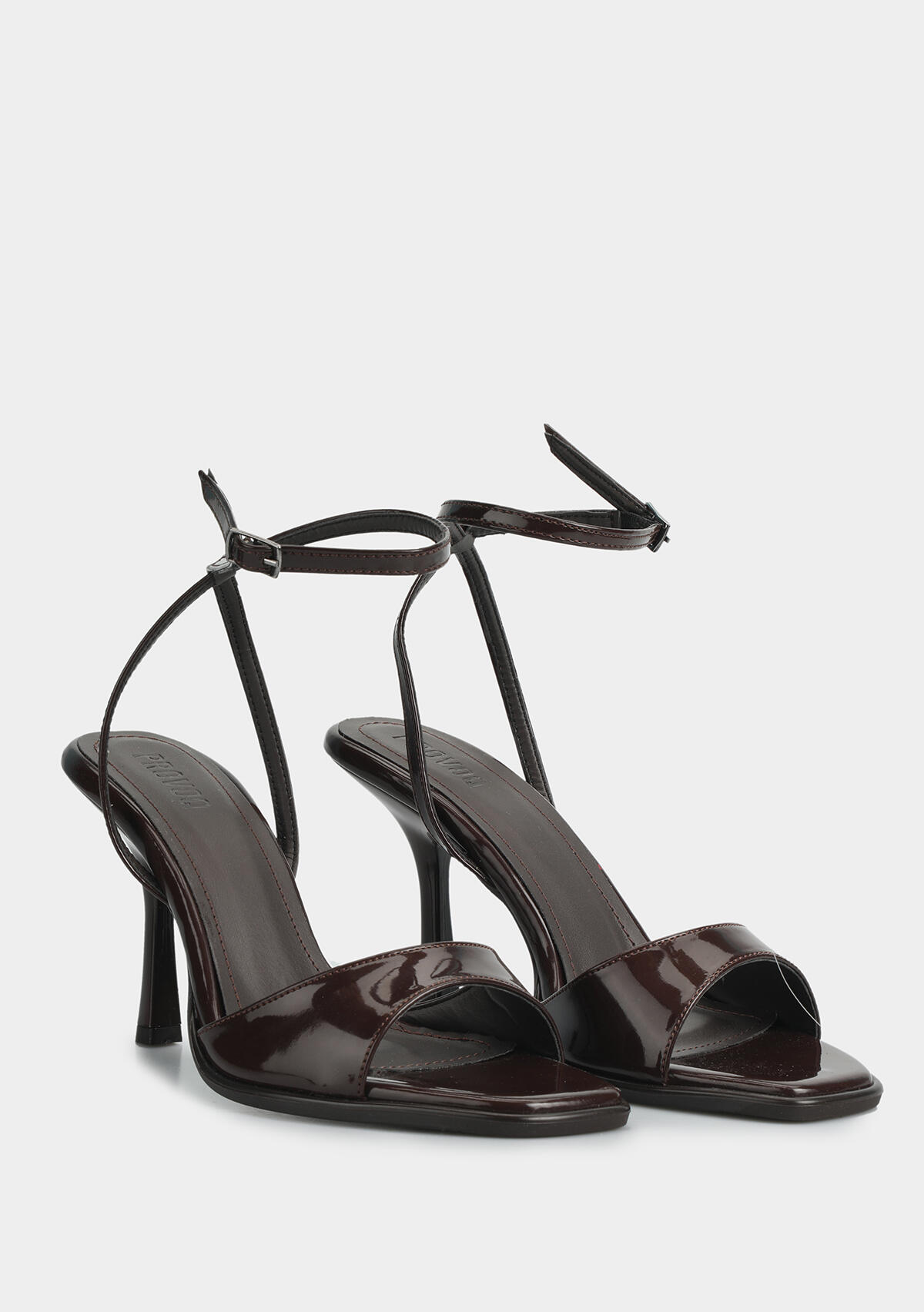 Kahve Kadın Topuklu Sandalet