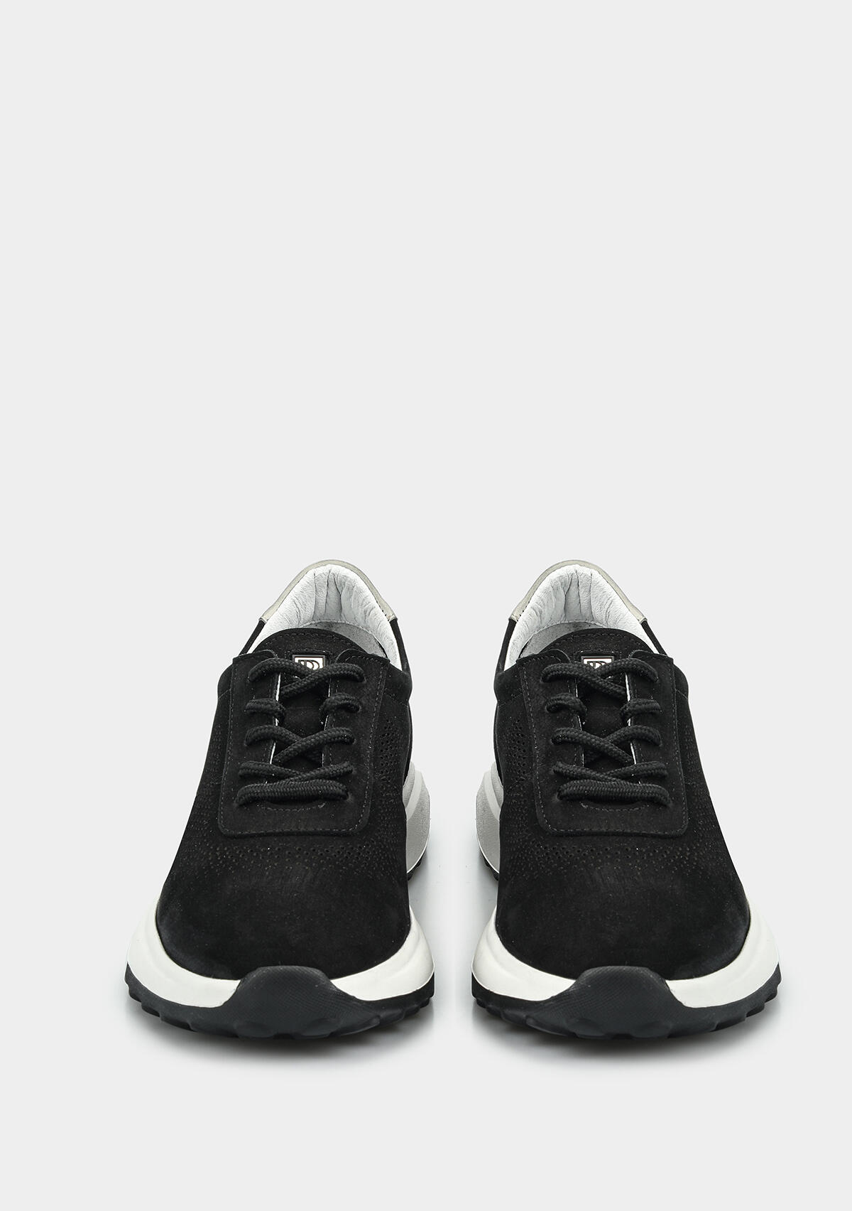 Siyah Deri Erkek Sneaker