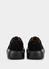 Siyah Deri Kadın Sneaker
