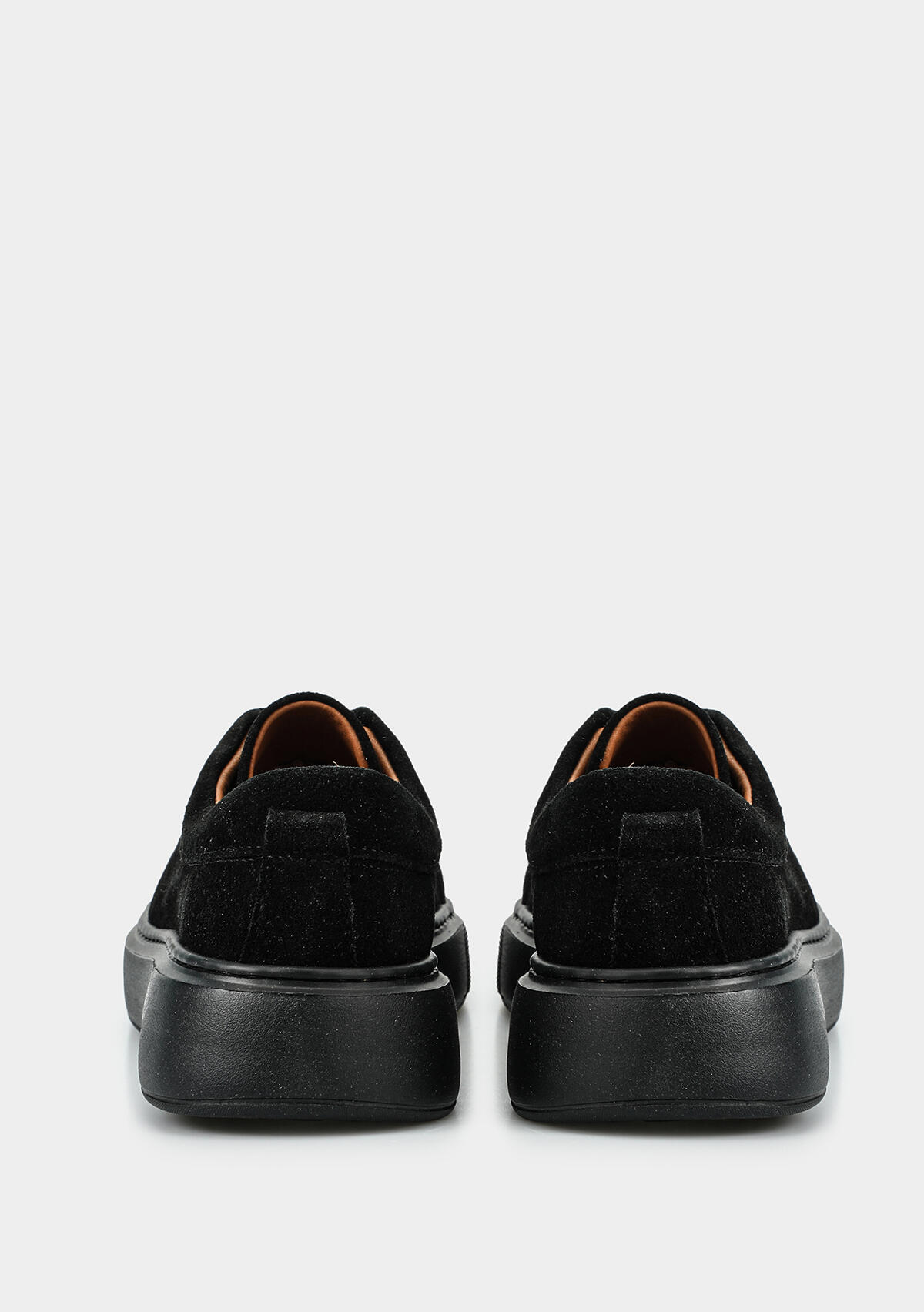 Siyah Deri Kadın Sneaker