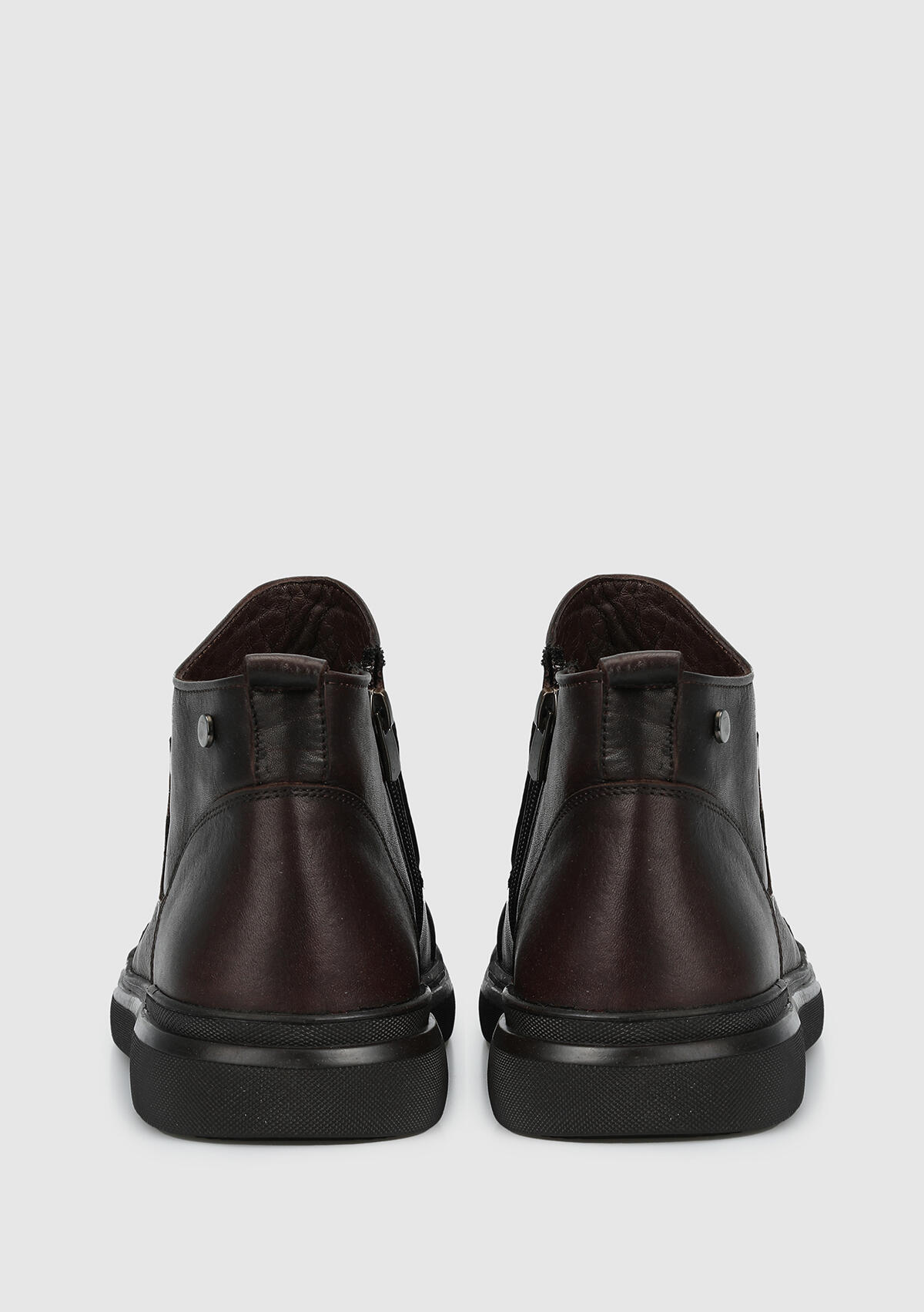 Kahve Deri Erkek Bot