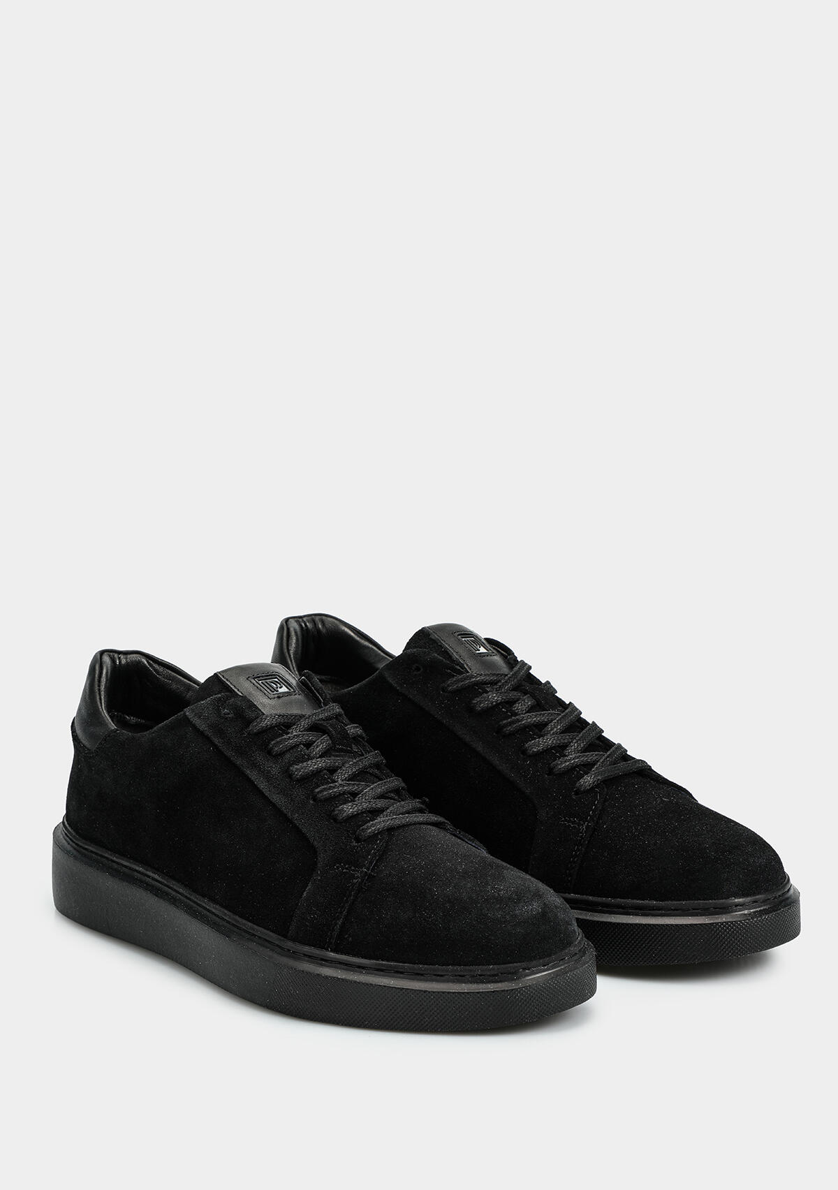 Siyah Deri Erkek Sneaker