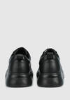Siyah Deri Kadın Sneaker