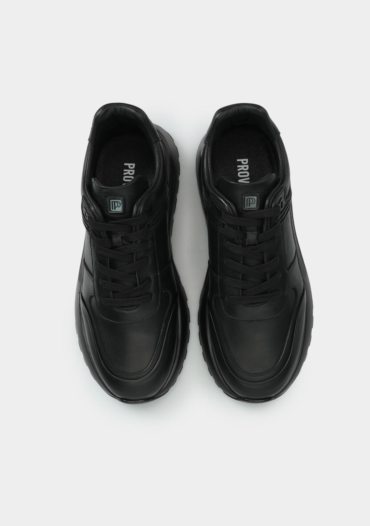 Siyah Deri Erkek Sneaker