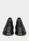 Siyah Deri Erkek Sneaker