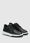 Siyah Deri Erkek Sneaker