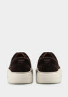 Kahve Deri Kadın Sneaker