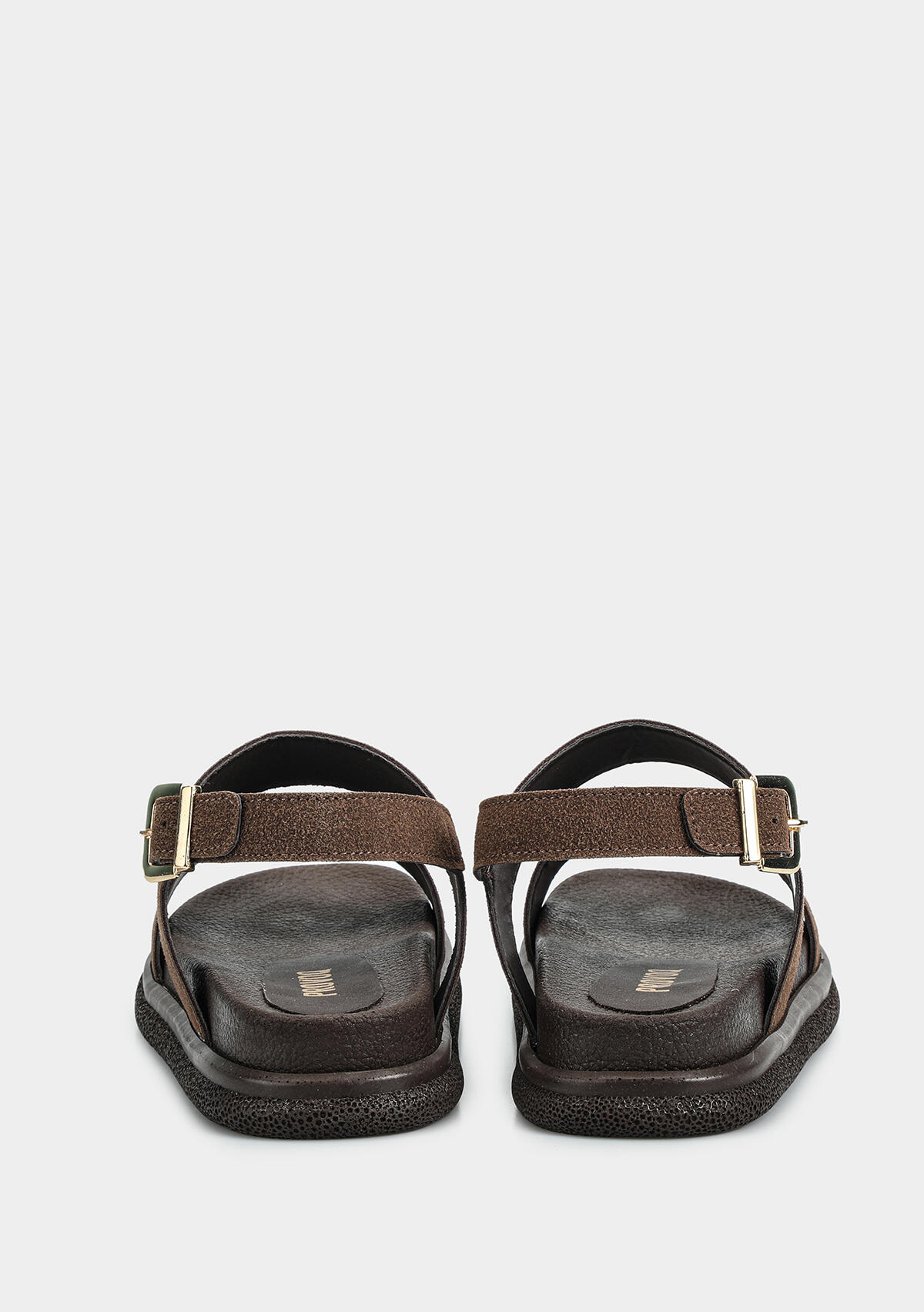 Kahve Kadın Düz Sandalet