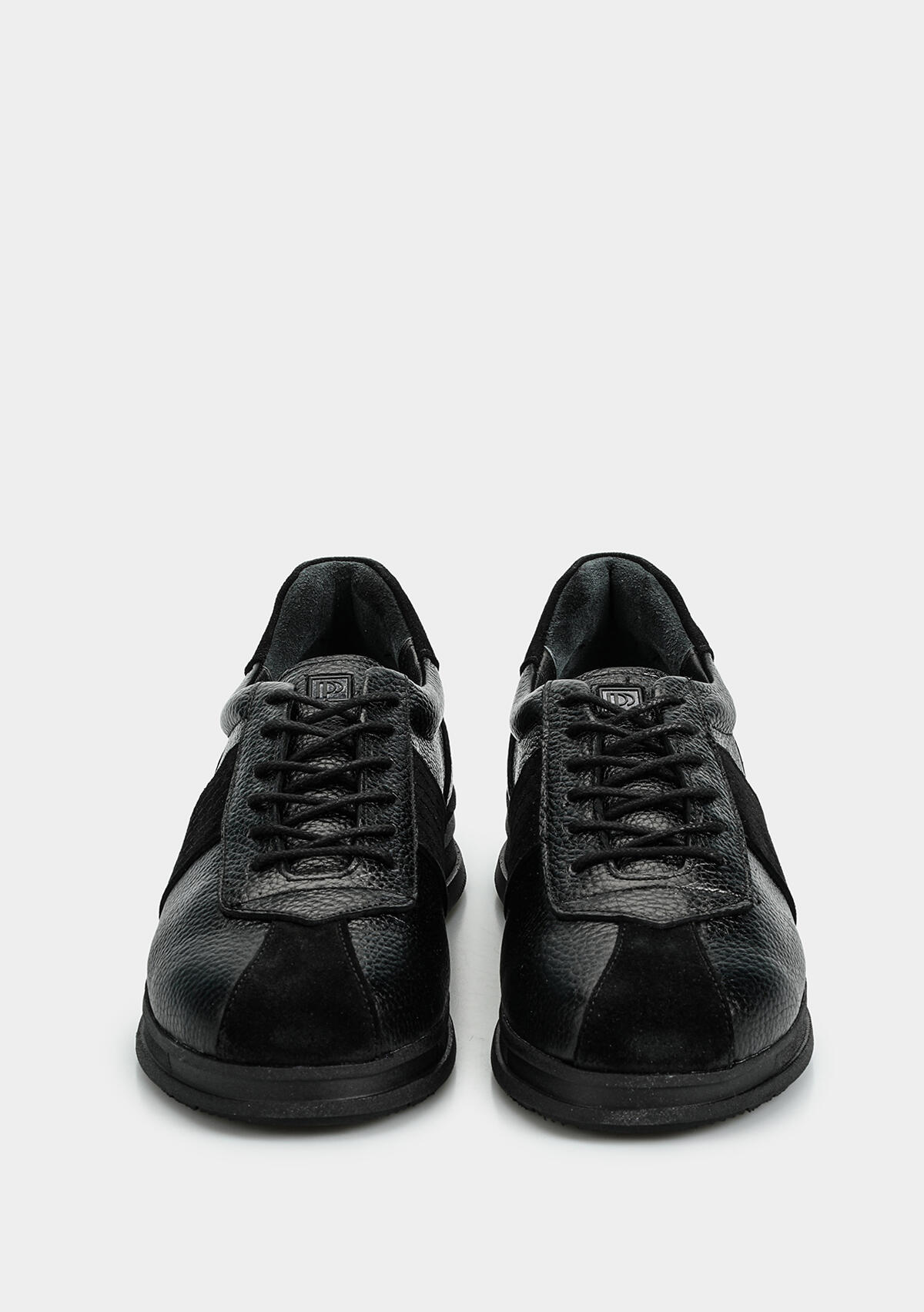 Siyah Deri Kadın Sneaker