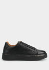 Siyah Deri Erkek Sneaker