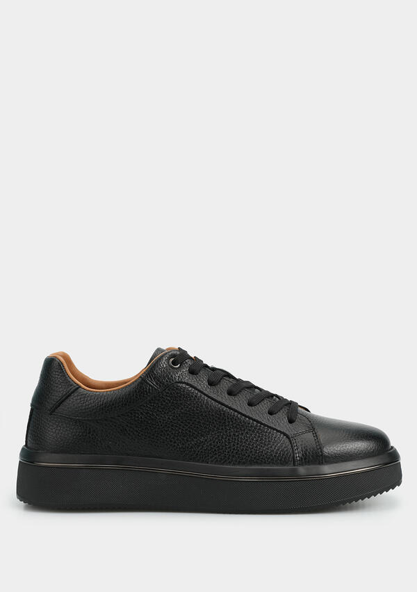 Siyah Deri Erkek Sneaker