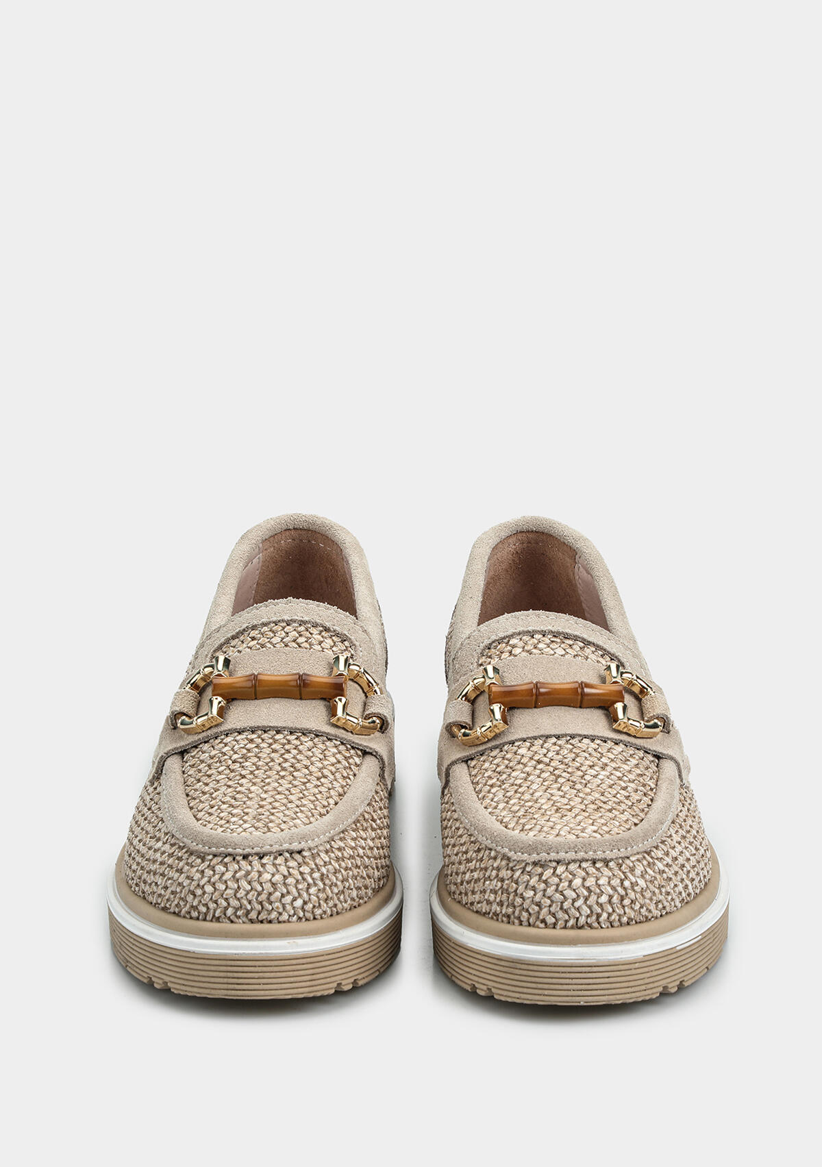 Bej Deri Kadın Ayakkabı