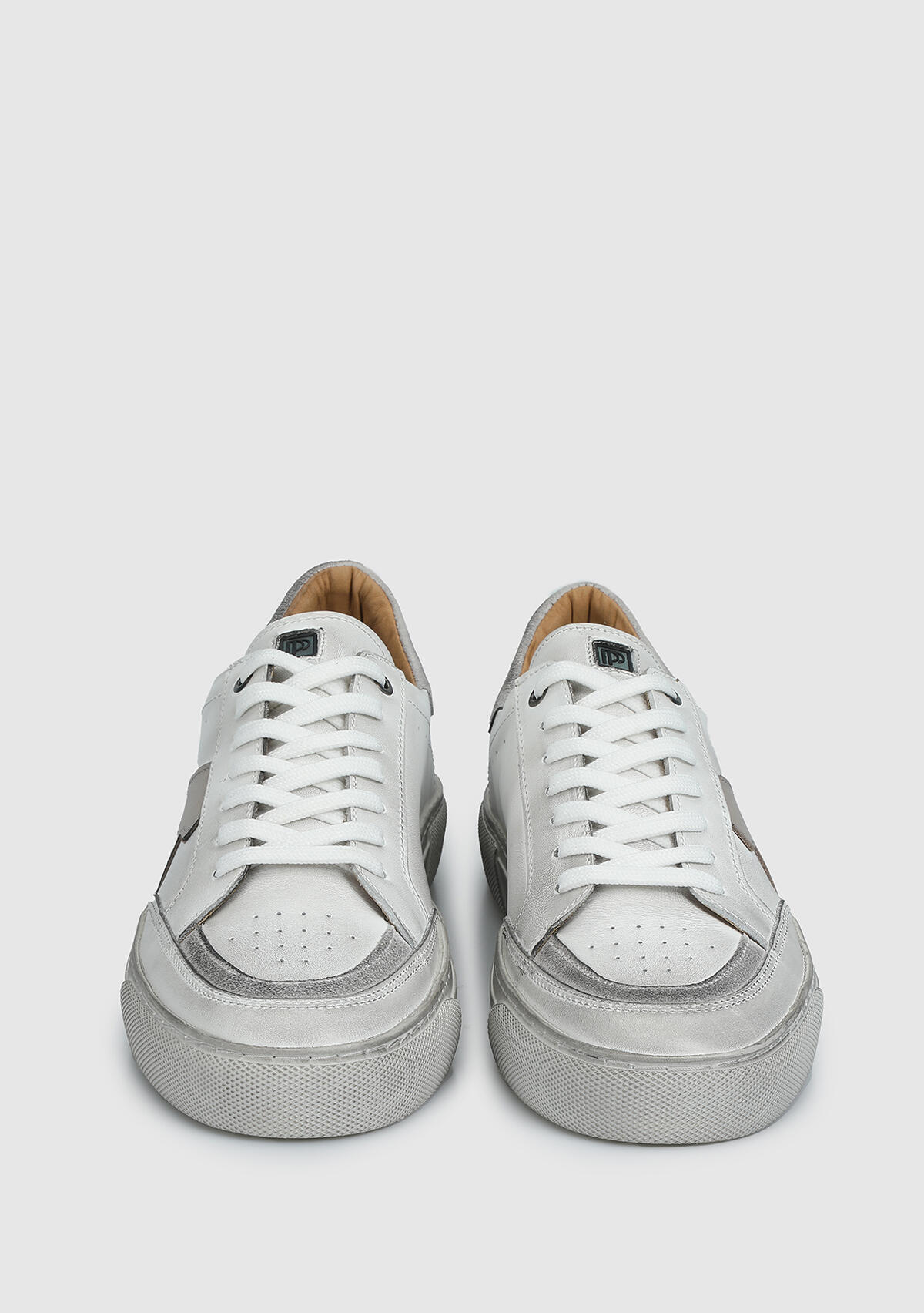 Beyaz Deri Erkek Sneaker