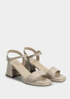 Bej Kadın Topuklu Sandalet