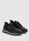 Siyah Deri Erkek Sneaker
