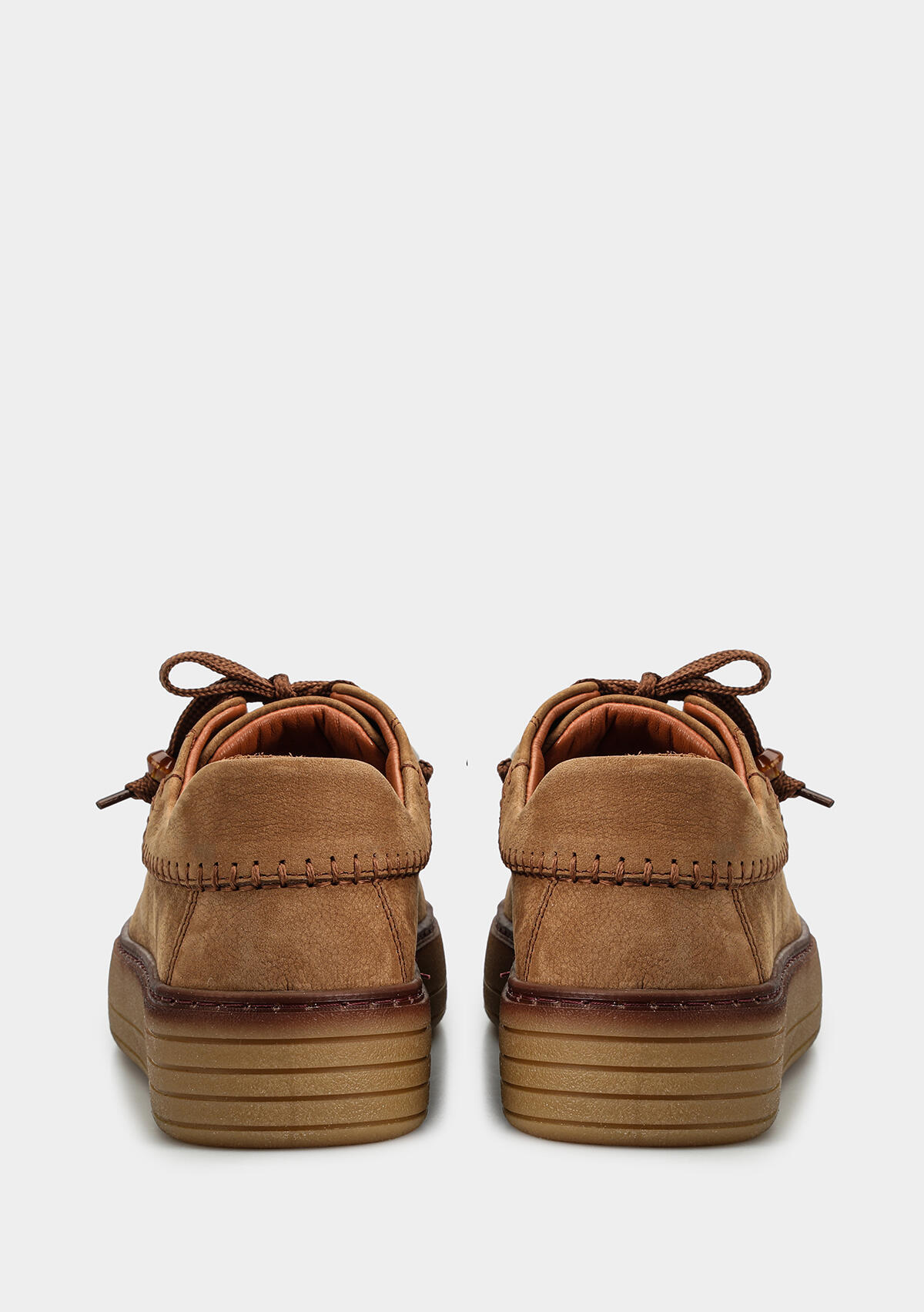 Taba Deri Kadın Sneaker