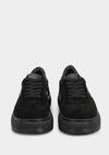 Siyah Deri Kadın Sneaker